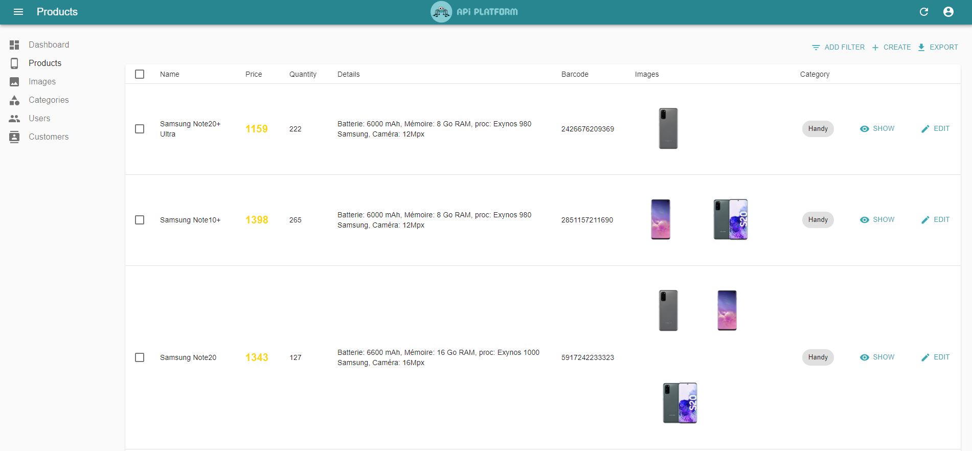UI Dashboard